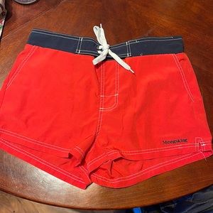 Meegsking Women’s Board Short, Large, Light Red